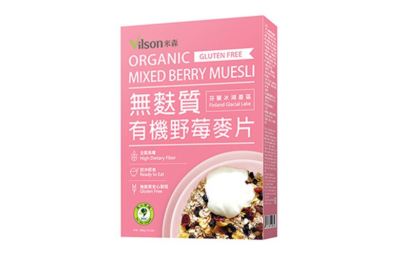 有機無麩質野莓麥片